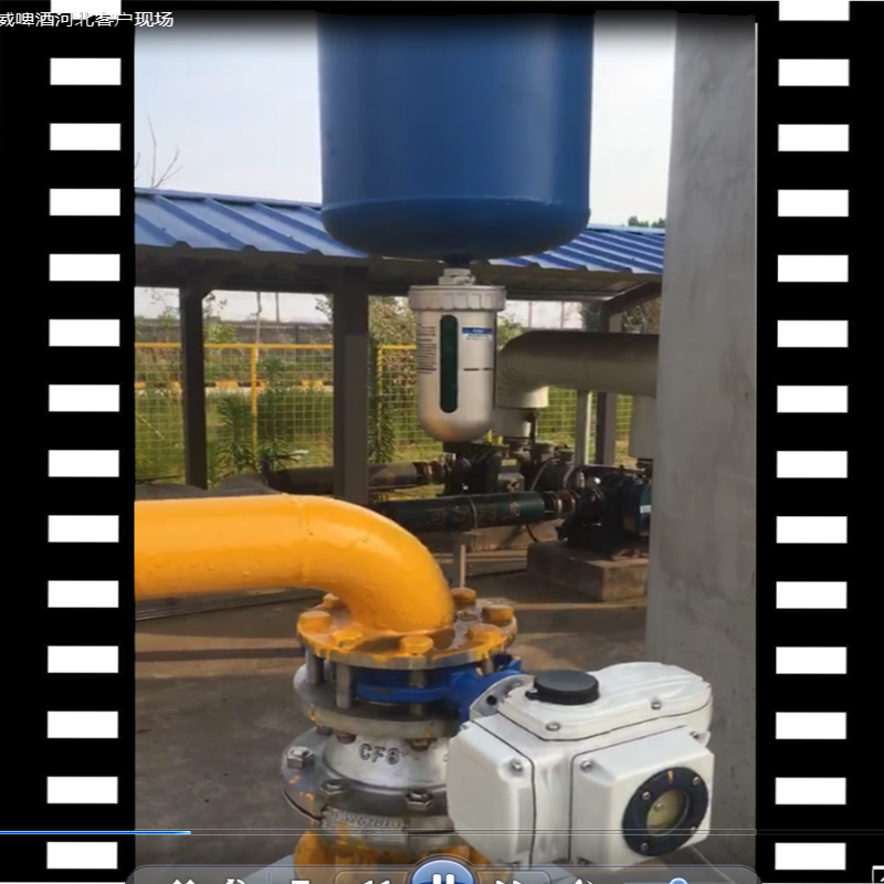 石家莊百威啤酒生產基地，空壓機系統DN80汽水分離器視頻