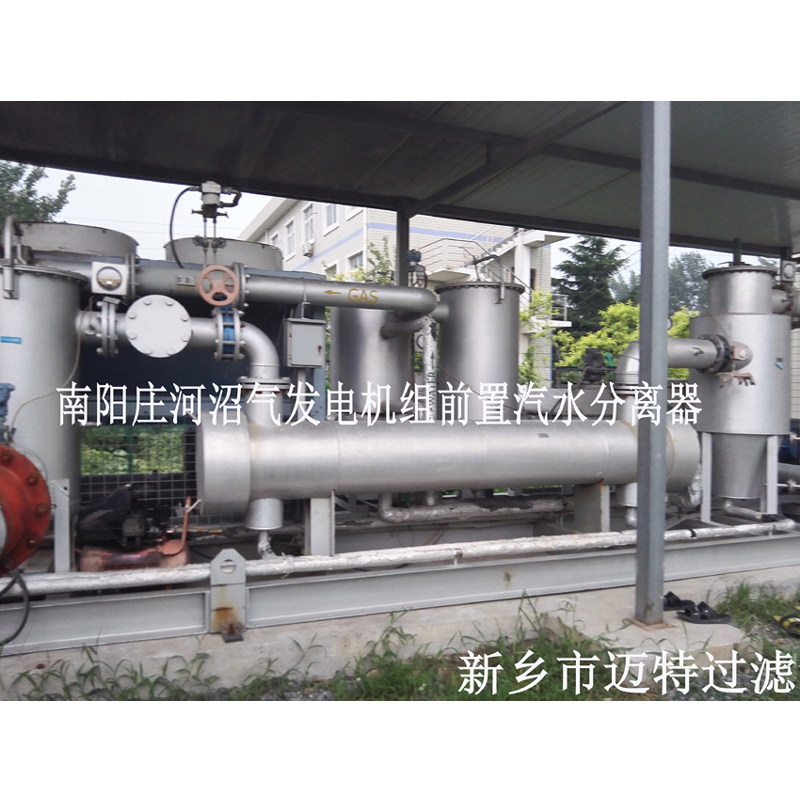 河南南陽垃圾沼氣發電廠燃燒機前氣體處理模塊，